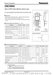 2SC5954 datasheet pdf Panasonic