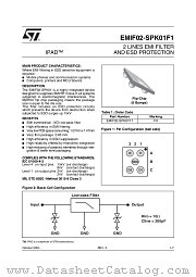 EMIF02-SPK01F1 datasheet pdf ST Microelectronics