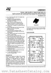 LNBH221PD datasheet pdf ST Microelectronics