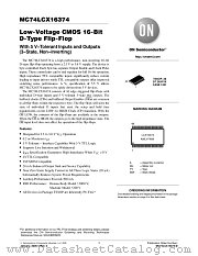 MC74LCX16374DT datasheet pdf ON Semiconductor