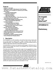 AT45DB321C datasheet pdf Atmel