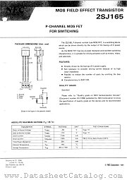2SJ165-T datasheet pdf NEC