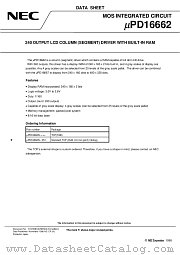 UPD16662N-XXX datasheet pdf NEC