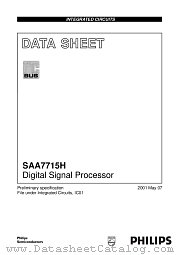 SAA7715H/N104 datasheet pdf Philips