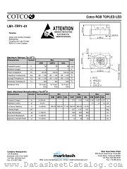 LM1-TPP1-01 datasheet pdf Marktech Optoelectronics