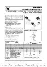 STB75NF75T4 datasheet pdf ST Microelectronics