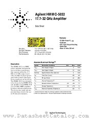 HMMC-5032 datasheet pdf Agilent (Hewlett-Packard)