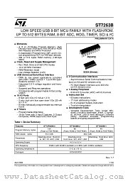 ST7263BK2B1/GEN datasheet pdf ST Microelectronics