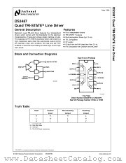 DS3487N datasheet pdf National Semiconductor