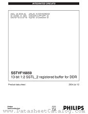 SSTVF16859BS datasheet pdf Philips