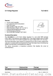 TLE 4285 G datasheet pdf Infineon