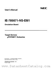 IE-789871-NS-EM1 datasheet pdf NEC