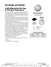 MC100H680FN datasheet pdf ON Semiconductor