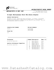 5962-8959901FA(54ACT251FMQB) datasheet pdf National Semiconductor