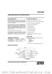 ZXFV4089 datasheet pdf Zetex Semiconductors