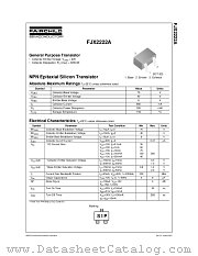 FJX2222ATF datasheet pdf Fairchild Semiconductor
