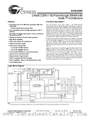 CY7C1231F-100AC datasheet pdf Cypress