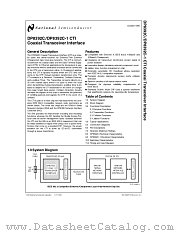 DP8392CN-1 datasheet pdf National Semiconductor