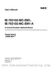 IE-703102-MC-EM1-A datasheet pdf NEC