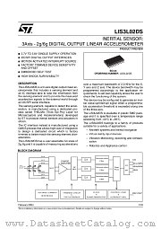 LIS3L02DS datasheet pdf ST Microelectronics