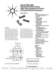 HSDL-3208-021 datasheet pdf Agilent (Hewlett-Packard)
