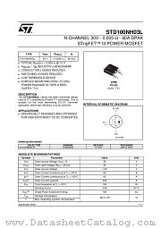 STD100NH03L datasheet pdf ST Microelectronics