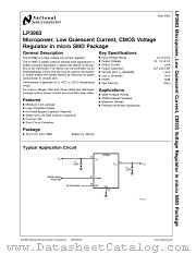 LP3983ITLX-2.5 datasheet pdf National Semiconductor