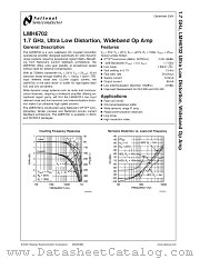 LMH6702WG-QML datasheet pdf National Semiconductor