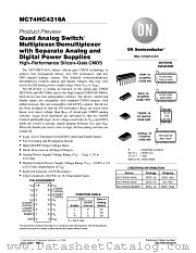 MC74HC4316A datasheet pdf ON Semiconductor