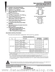 SN74LVC3G06YZAR datasheet pdf Texas Instruments