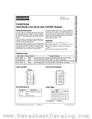 74VHCT540AMX datasheet pdf Fairchild Semiconductor