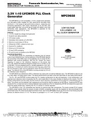 MPC9658 datasheet pdf Freescale (Motorola)