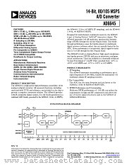 AD6645ASQ-105 datasheet pdf Analog Devices