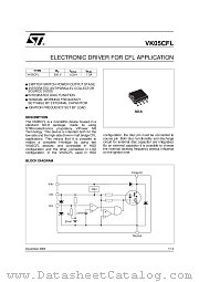 VK05CFL13TR datasheet pdf ST Microelectronics