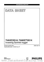 74AHCT3G14DP datasheet pdf Philips