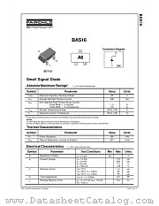 BAS16_D87Z datasheet pdf Fairchild Semiconductor