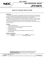 UPD16876 datasheet pdf NEC