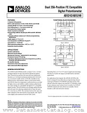 AD5248BRM10 datasheet pdf Analog Devices