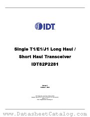 IDT82P2281PF datasheet pdf IDT
