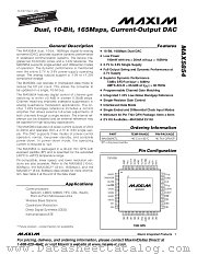 MAX5854 datasheet pdf MAXIM - Dallas Semiconductor