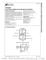 LMC6022IM datasheet pdf National Semiconductor
