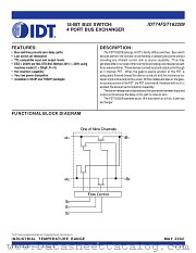 IDT74FST163209PV datasheet pdf IDT