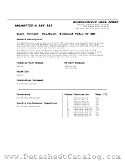 LMH6722J-QML datasheet pdf National Semiconductor