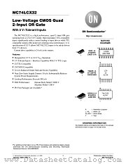 MC74LCX32MEL datasheet pdf ON Semiconductor
