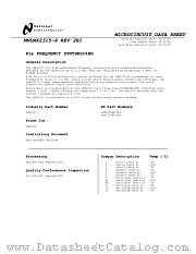 LMX2315WG-MLS datasheet pdf National Semiconductor