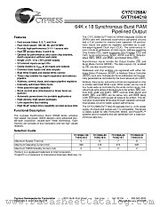 CY7C1298A-83NC datasheet pdf Cypress
