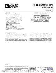 AD9432BSQ-105 datasheet pdf Analog Devices