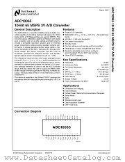 ADC10065CIMT datasheet pdf National Semiconductor