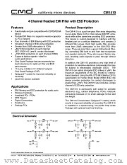 CM1410-03CS datasheet pdf California Micro Devices Corp