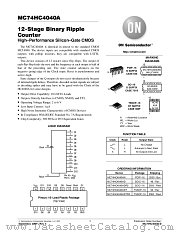 MC74HC4040A datasheet pdf ON Semiconductor